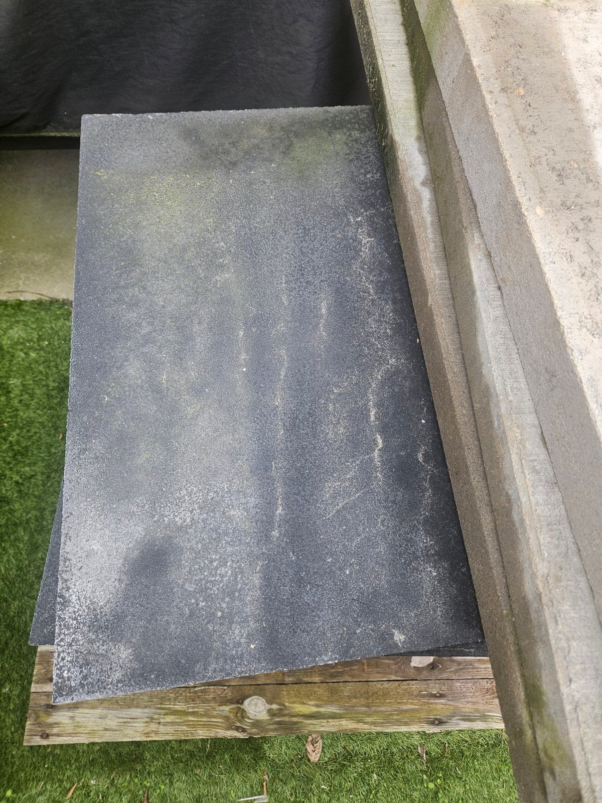 15 Antraciet Terrastegels 60x60 cm, Ophalen, Nieuw, 5 tot 10 m², Beton