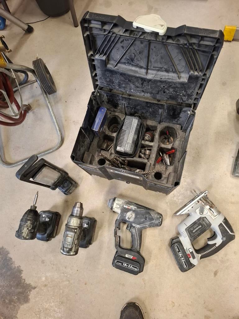 Mooie goed werkende panasonic set., Doe-het-zelf en Verbouw, Gereedschap | Boormachines, Zo goed als nieuw, Boormachine, Klopboormechanisme