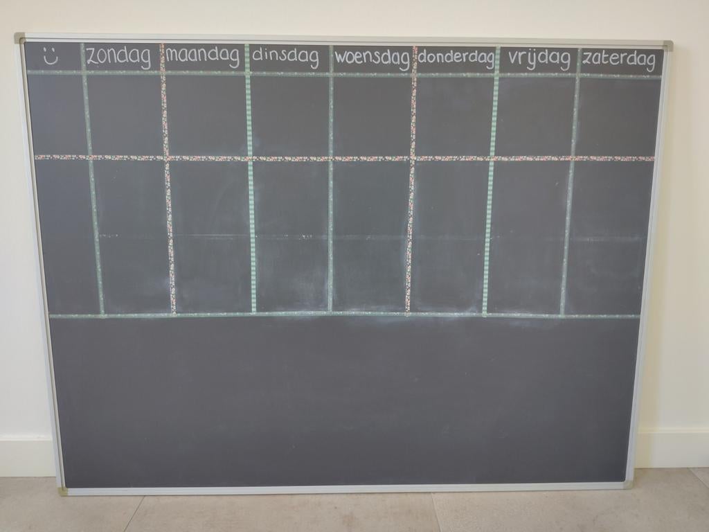 Handige planner, planbord, krijtbord 120x90 cm., Ophalen
