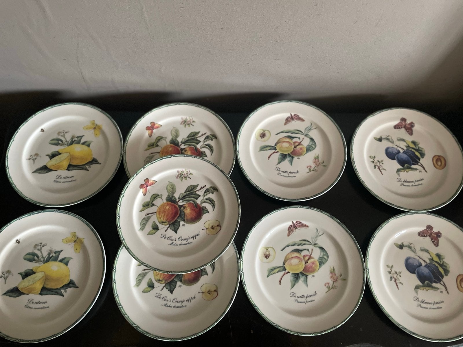 Janneke Brinkman BOTANICA gebakbordjes + 3 mokken, Klassiek, Villeroy & Boch, Ophalen of Verzenden, Zo goed als nieuw