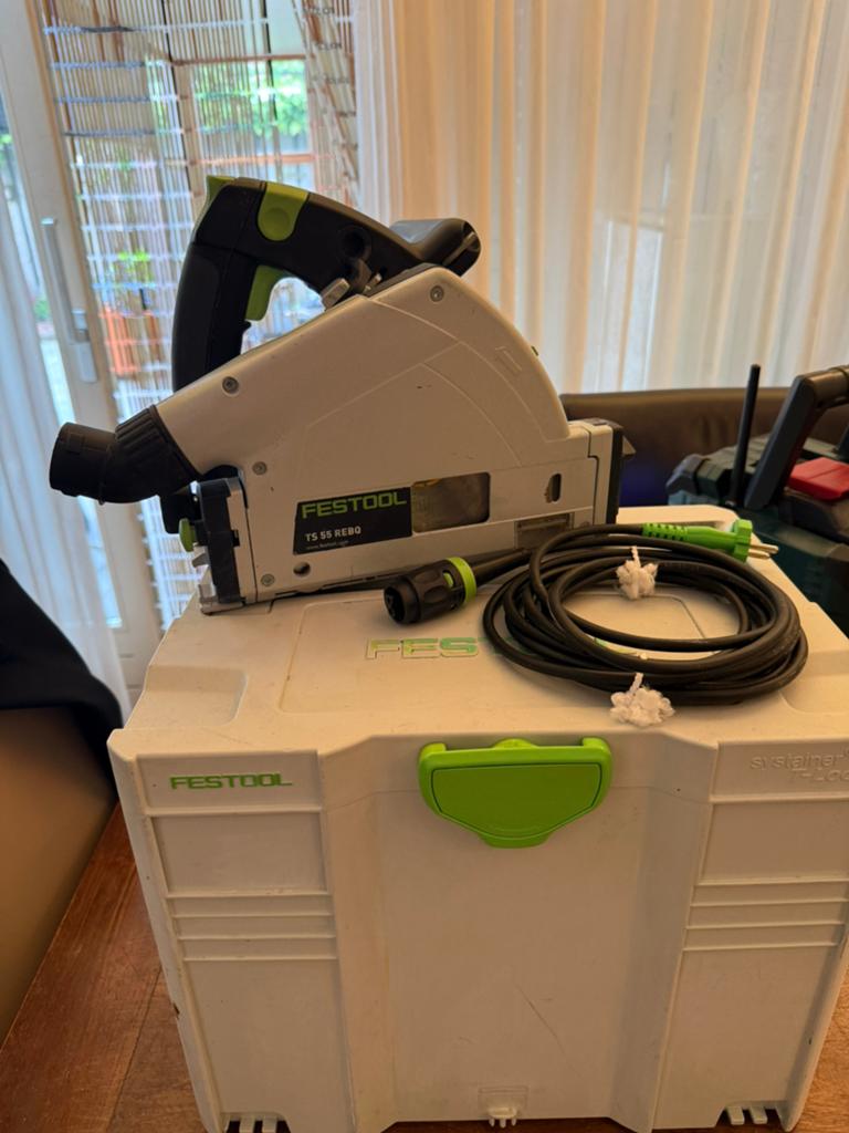 Te koop festool TS 55 REBQ Invalzaag, Ophalen, Gebruikt, Invalzaag, 30 tot 70 mm