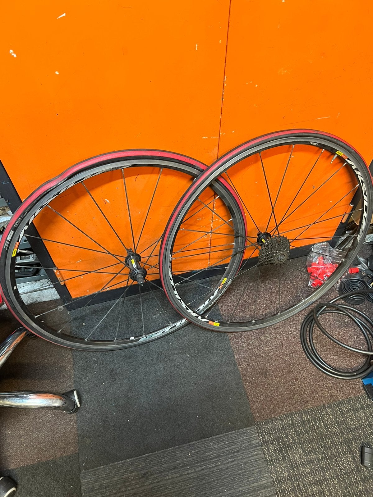 Mooie sportieve mavic wielen, Minder dan 10 versnellingen, Gebruikt, ., Aluminium