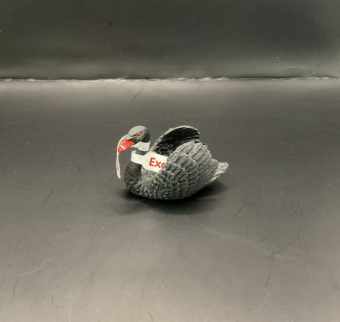Schleich zeldzame exclusieve zwarte zwaan 72194 met kaartjes, Ophalen of Verzenden, Zo goed als nieuw, Vogel, Beeldje of Figuurtje