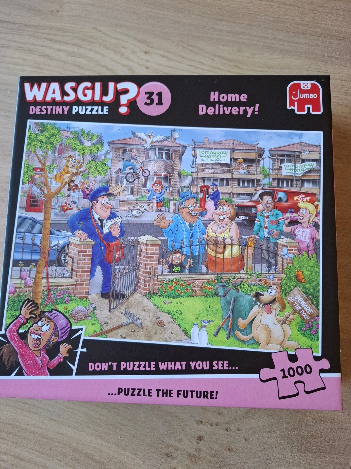 wasgij Destiny 31 Home delivery, Ophalen of Verzenden, 500 t/m 1500 stukjes, Zo goed als nieuw, Legpuzzel