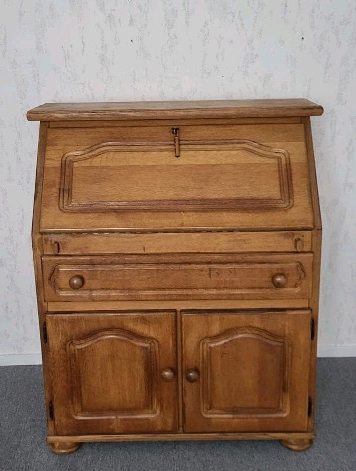 Mooie stevige secretaire /  bureau, Huis en Inrichting, Kasten | Secretaires, Ophalen, Gebruikt, Klassiek, Landelijk