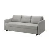 IKEA FRIHETEN slaapbank – beige, FÄRINGE stof, Ophalen, Gebruikt, Beige, Tweepersoons