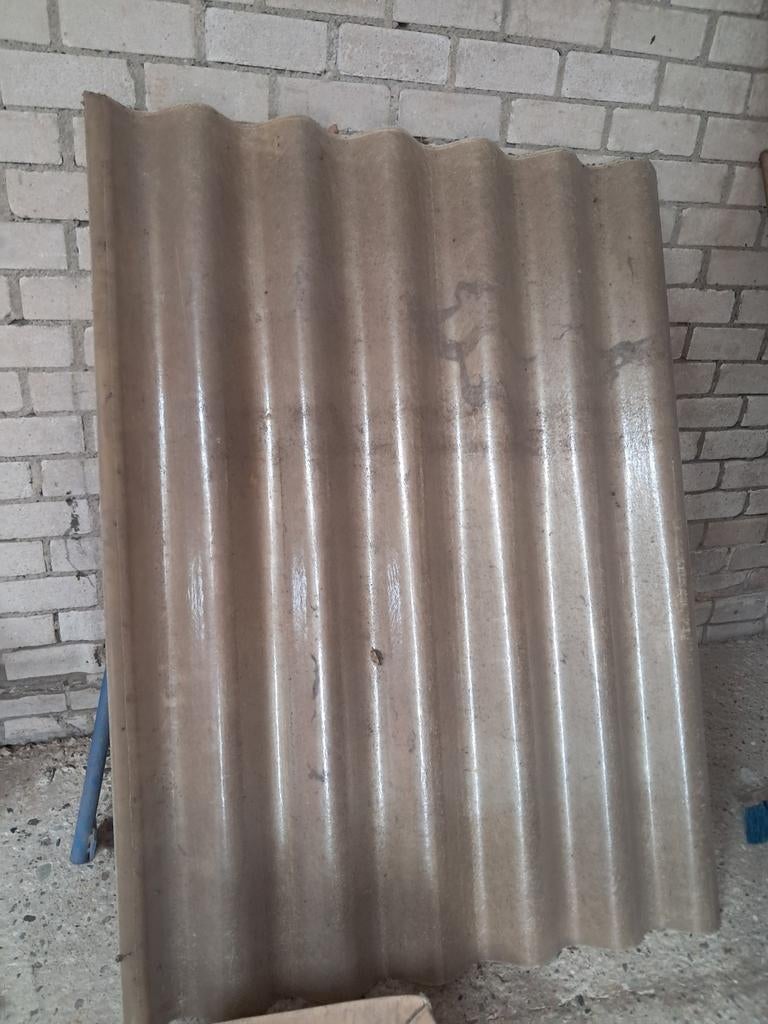 14 Nieuwe licht Golfplaten 153 x 110 cm, Doe-het-zelf en Verbouw, Dakpannen en Dakbedekking, Ophalen, Kunststof, Overige kleuren