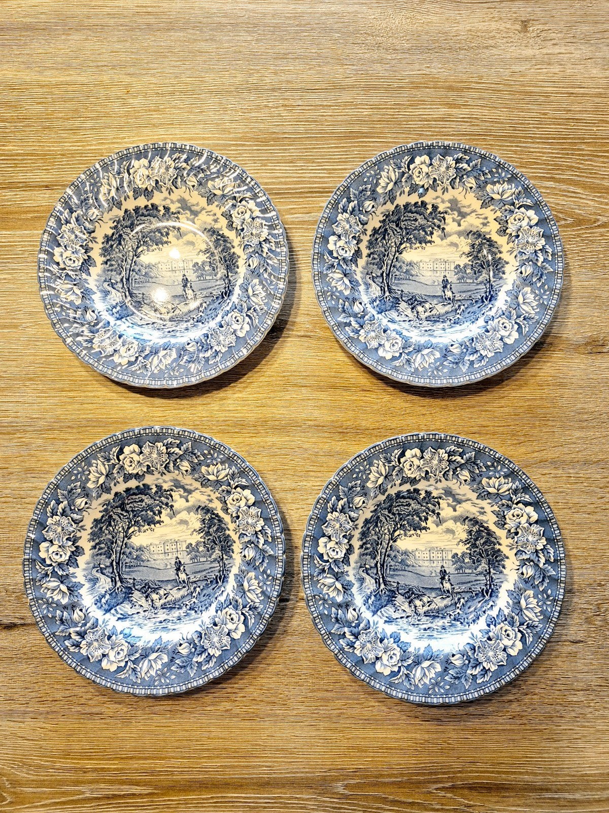 Set van 4 H. Aynsley & Co Ltd Ironstone borden, Ophalen of Verzenden