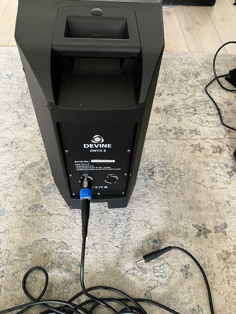 zgan Devine Onyx8 passieve speaker en10 m Speakon-Jack6.3 kb, Audio, Tv en Foto, Luidsprekers, Overige merken, Overige typen, Ophalen of Verzenden