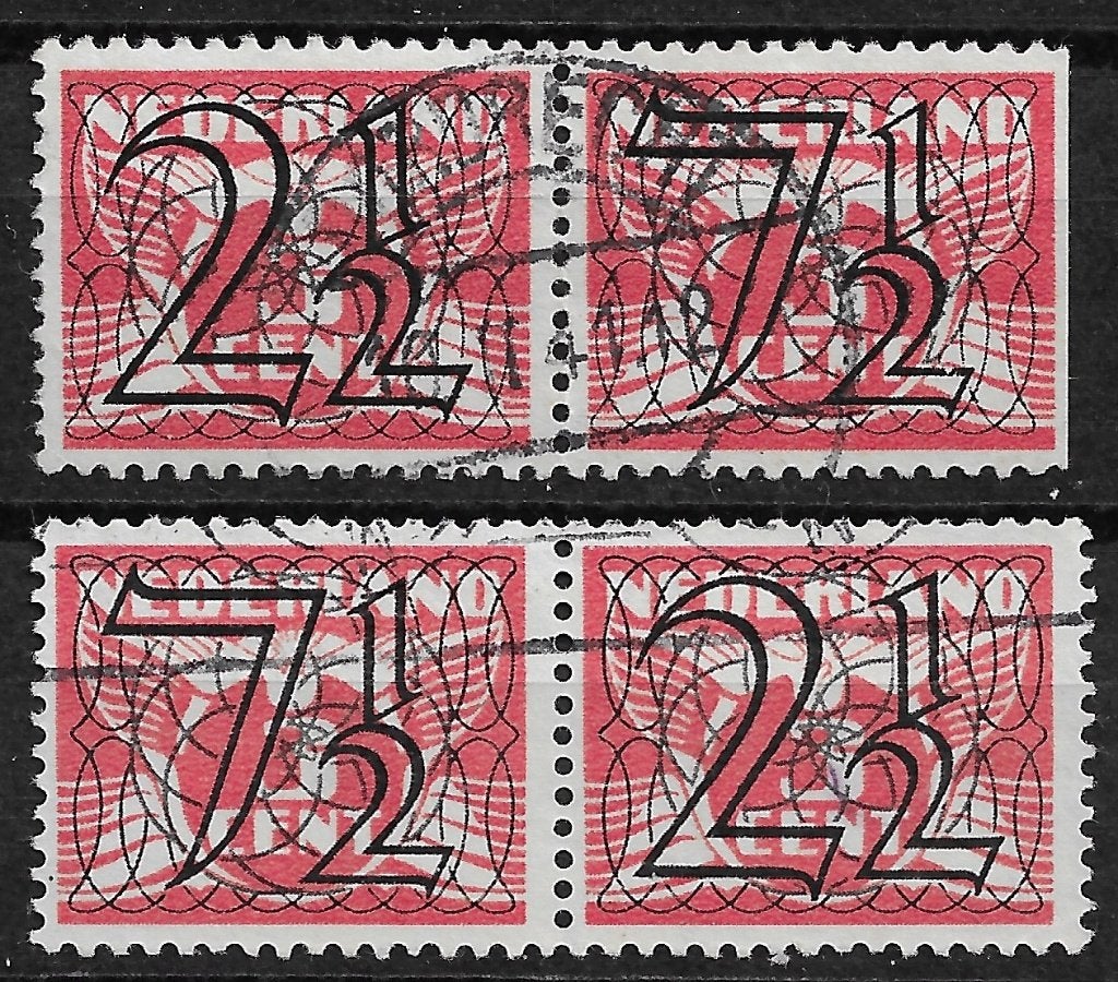 nederland nvph 356a-356b gestempeld (4) cw 15.00, Postzegels en Munten, Postzegels | Nederland, Ophalen of Verzenden, Na 1940