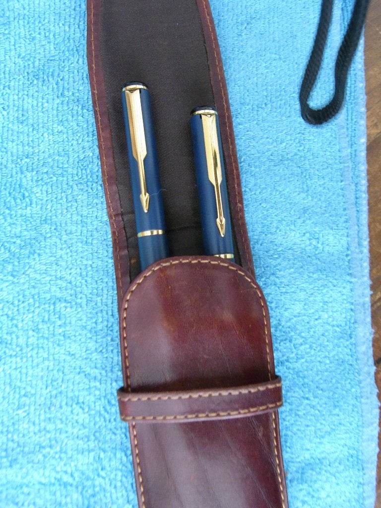 Vintage Parker Pennen set Rialto, Ophalen of Verzenden, Zo goed als nieuw, Balpen, Parker