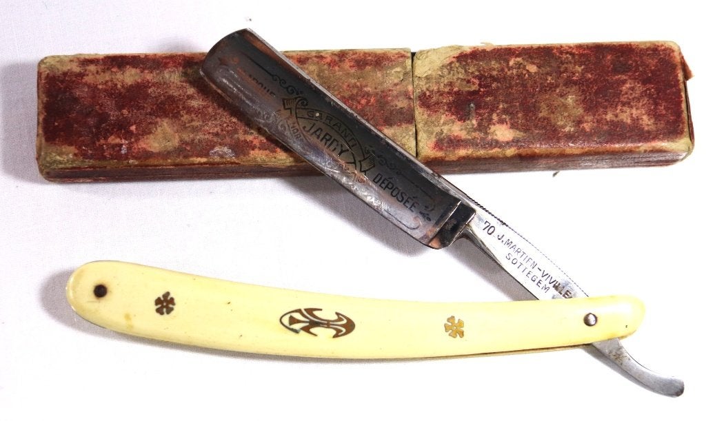 Antiek Scheermes ( Celluloid ), Antiek en Kunst, Ophalen of Verzenden