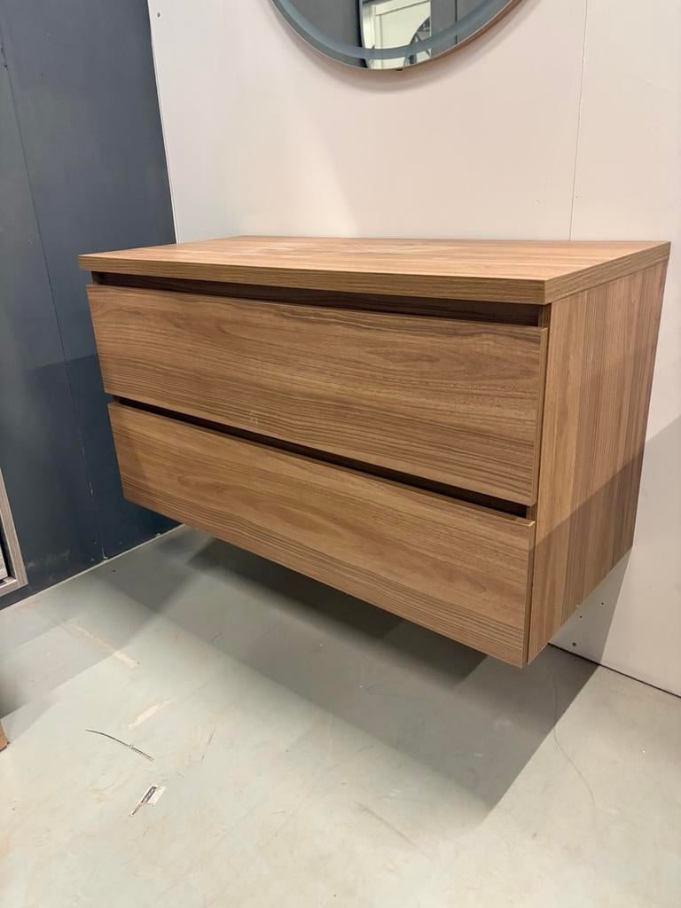 Badkamermeubel 100 cm – Honey – Topblad, Wltradingnl@outlook.com, Nieuw, Minder dan 100 cm, Oss