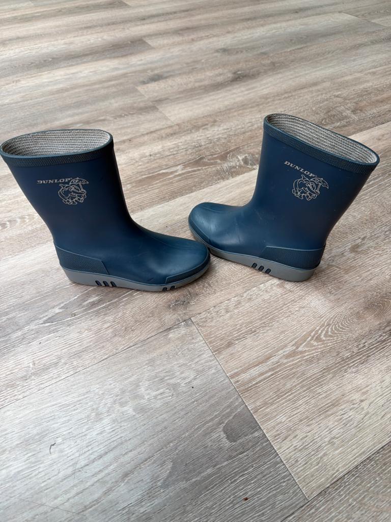 Dunlop kinderlaarzen - Blauw maat 30 gebruikt, Ophalen, Gebruikt, Jongen of Meisje, Laarzen