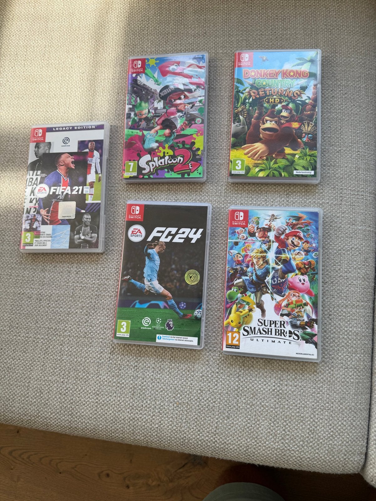Nintendo Switch Games: FIFA, Splatoon, Donkey Kong, FC24, Sm, Overige genres, Eén computer, Ophalen of Verzenden, Zo goed als nieuw
