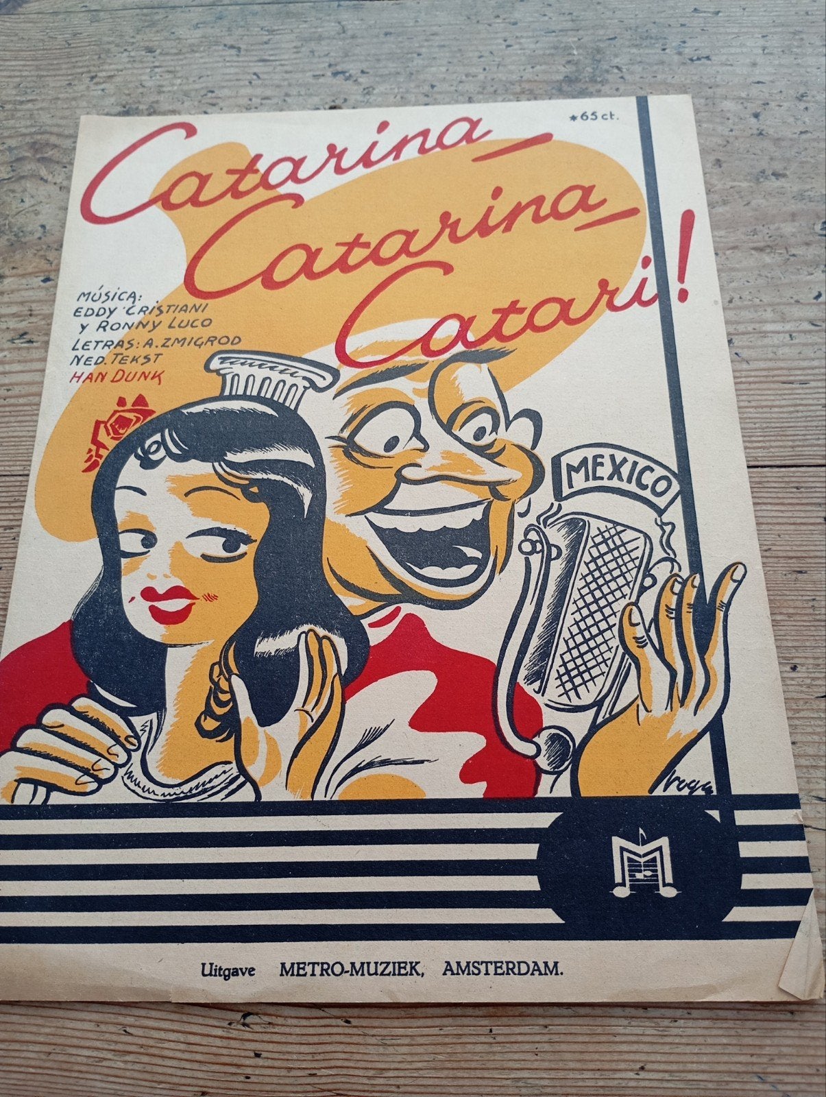 vintage poster Catarina, Ophalen of Verzenden, Poster, Artwork of Schilderij