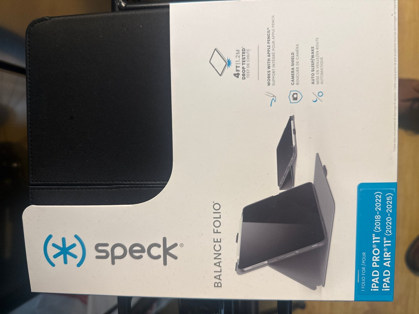 Speck Balance Folio Hoes voor iPad Pro 11" / iPad Air 11", Kunststof, Zwart, IPhone 11 Pro, Overige merken