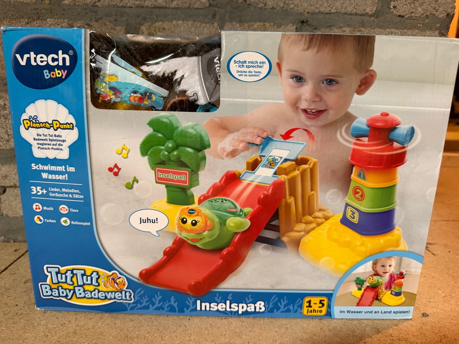 VTech Baby Avontureneiland - Interactief Badspeelgoed, Kinderen en Baby's, Speelgoed | Vtech, Zo goed als nieuw, 6 maanden tot 2 jaar
