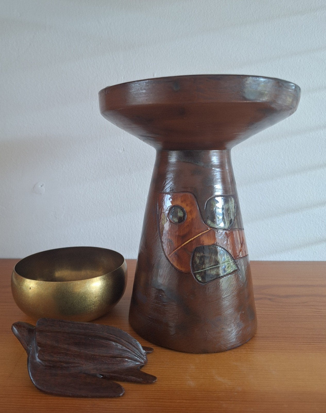 Henk Potters keramieken vaas jaren 70, Natuurlijk materiaal, Ophalen of Verzenden, 20 cm, Handgemaakt