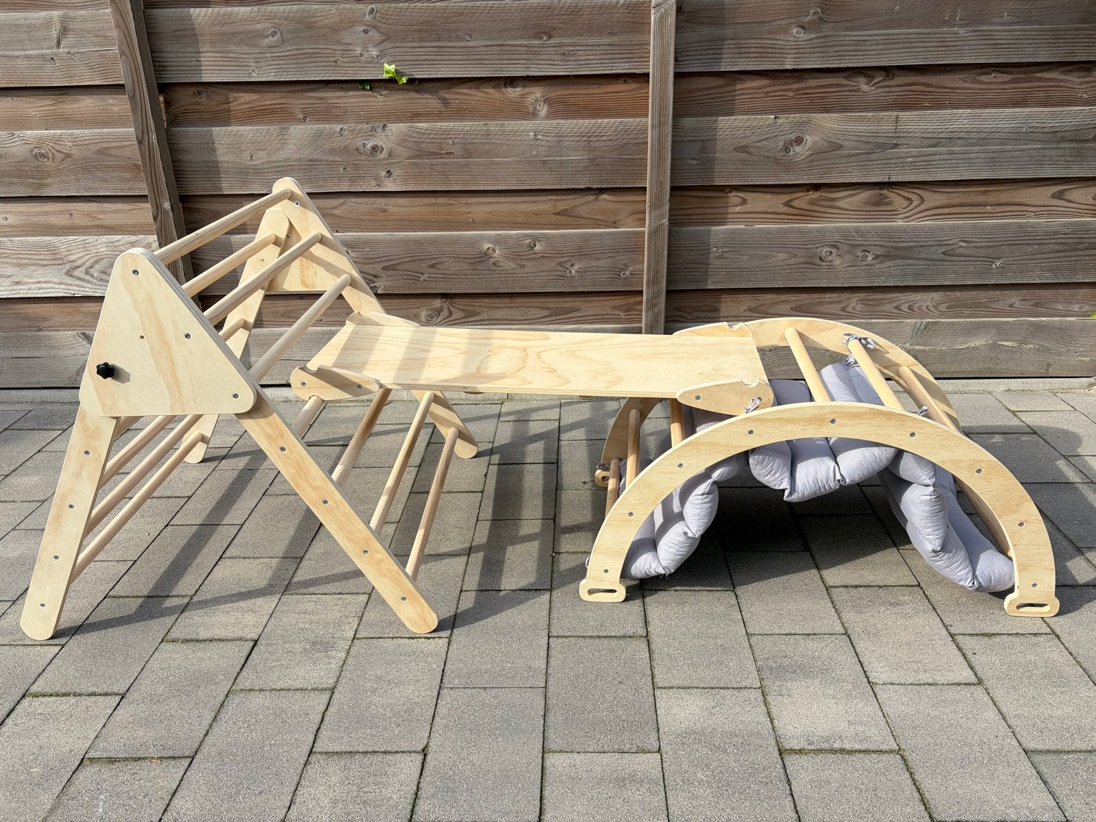 Buxibo XXL Klimrek met Glijbaan en Klimboog, Ophalen, Zo goed als nieuw, Glijbaan