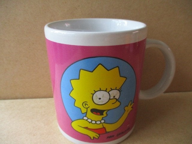 adv11212 simpsons beker 4, Ophalen, Looney Tunes, Gebruikt, Overige typen