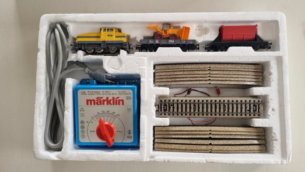 marklin NS beginset locomotief met front-verlichting, Wisselstroom, Treinset, Ophalen of Verzenden, Märklin