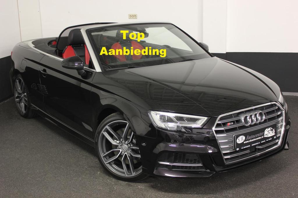Audi S3 CABRIO *VIRTUAL*CAM*AIRSCARF*B&O*LEER*MAGNETIC RID, Auto's, Gebruikt, Zwart, 4 stoelen, Vierwielaandrijving