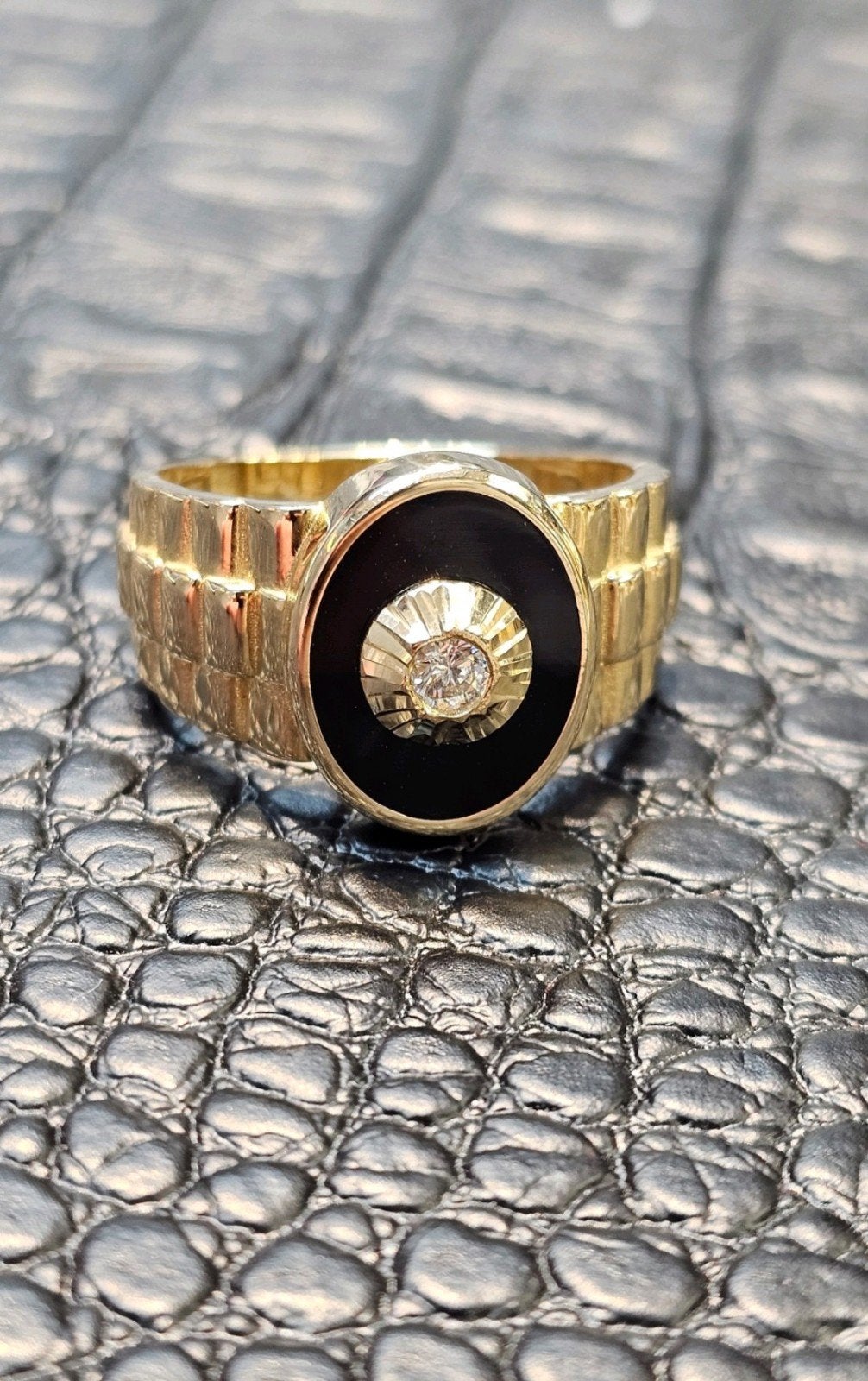 Prachtige 14k gouden ring, Heer, Nieuw, Ophalen of Verzenden, 17 tot 18