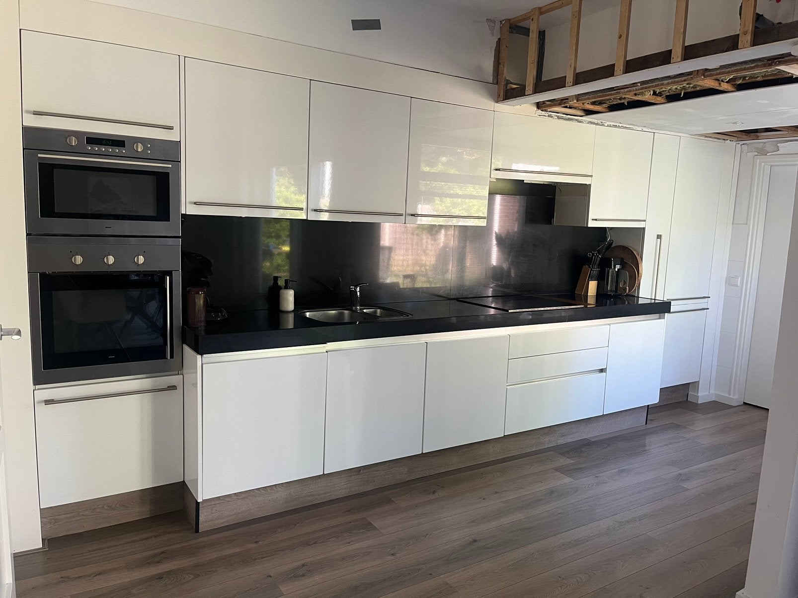 Witte keuken, Ophalen, Gebruikt, Wit, Hoekkeuken