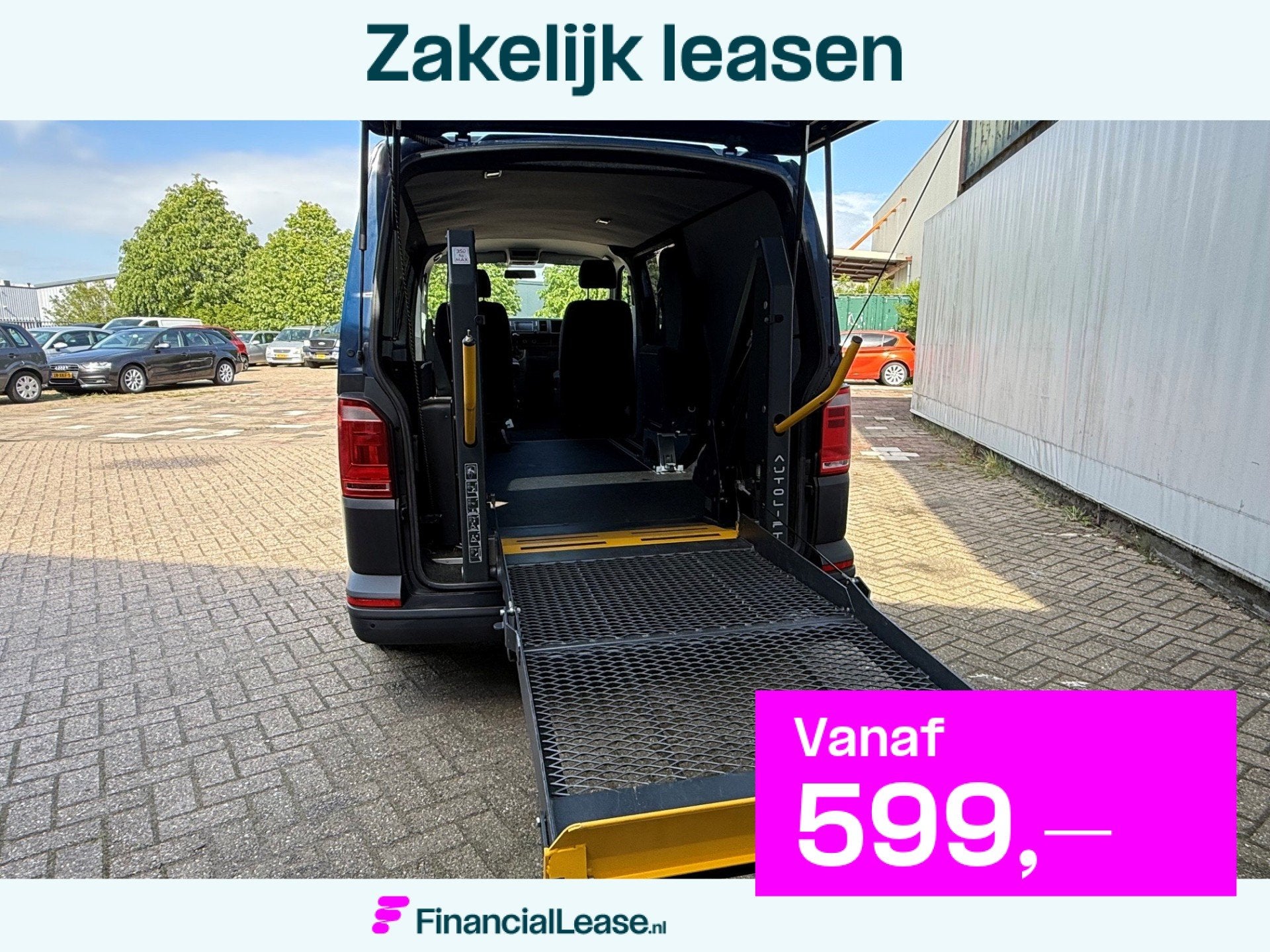 Volkswagen Transporter 2.0 TDI L2H1 Rolstoelbus/zelfrijder, Euro 5, Stof, Gebruikt, Met garantie (alle)