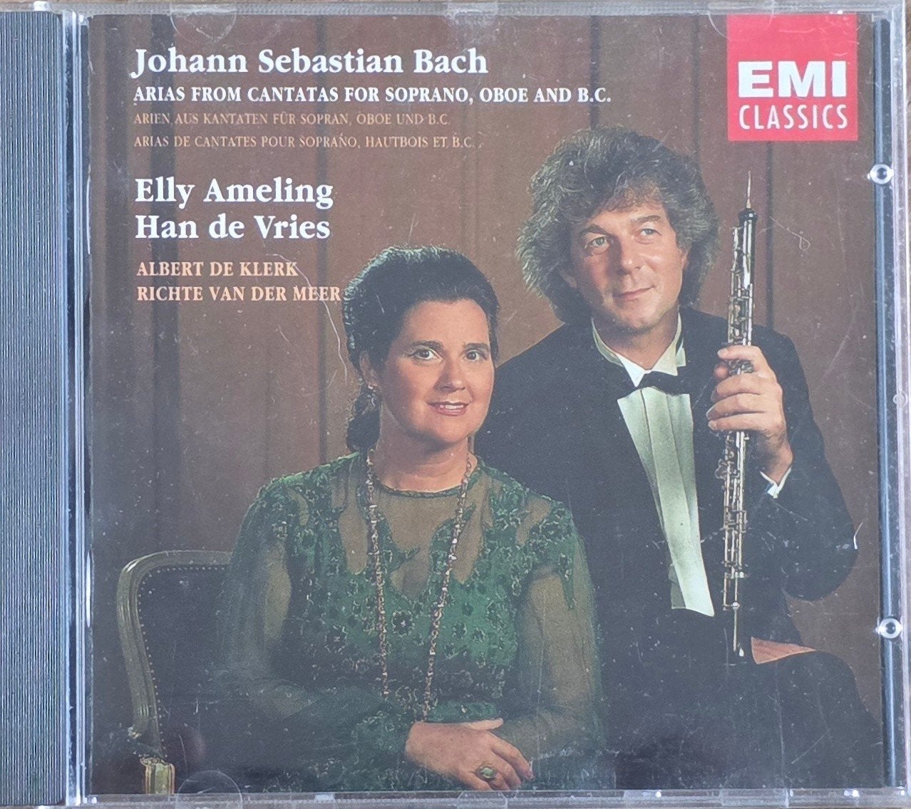 Bach: Arias from Cantatas - Elly Ameling, Han de Vries CD, Inclusief doosje, Ophalen of Verzenden, Zo goed als nieuw, Barok