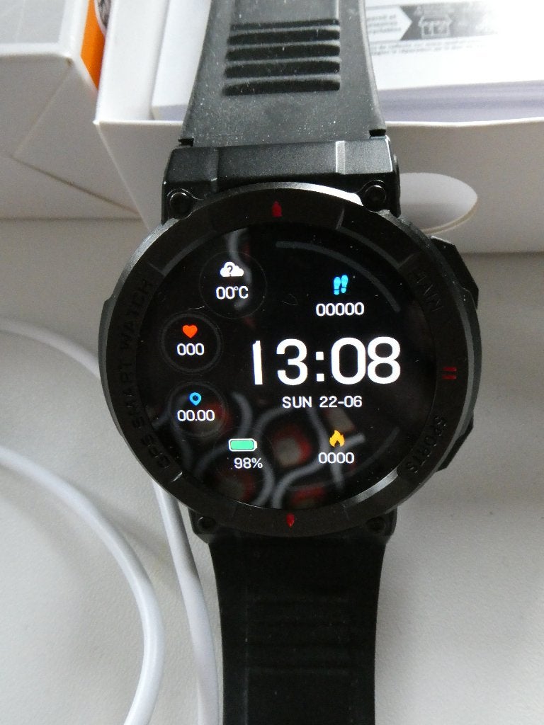Denver SWG-339 Bluetooth Smartwatch met GPS en hartslagmeter, Conditie, Zwart, Nieuw, Ophalen of Verzenden