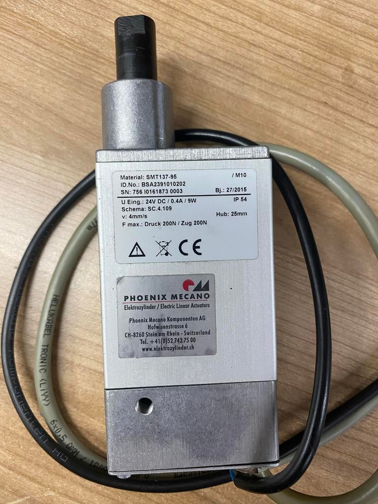 Phoenix Mecano Lineaire Actuator Motor, Hobby en Vrije tijd, Elektronica-componenten, Ophalen of Verzenden, Gebruikt