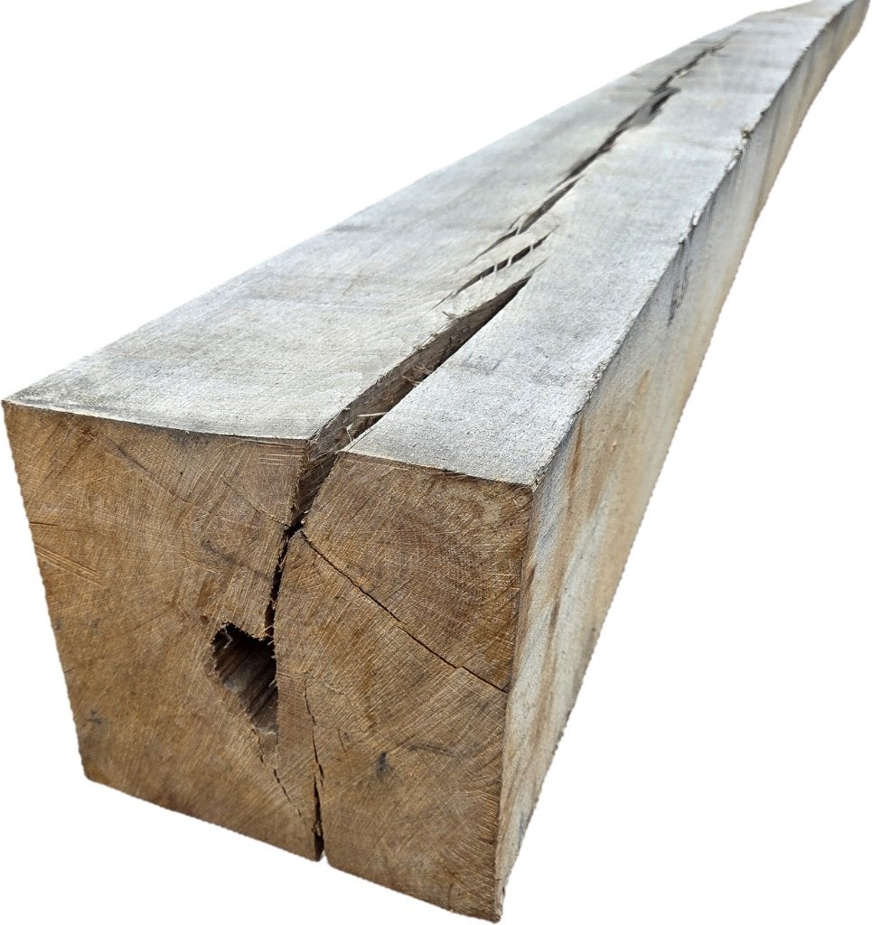 Rustiek Eiken balk - 20x20 cm / 6.00 m lang - nr: HB351, Ophalen, 250 cm of meer, Balken