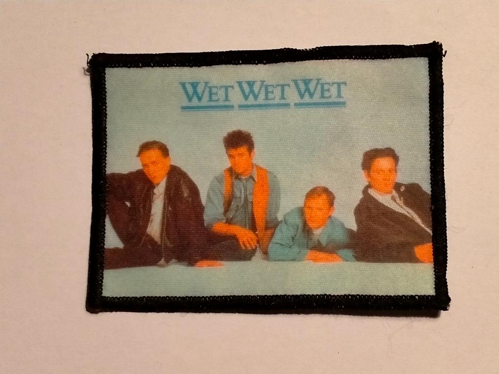 Wet wet wet boy band muziek patch vintage embleem pop, Verzamelen, Ophalen of Verzenden, Nieuw, Kleding