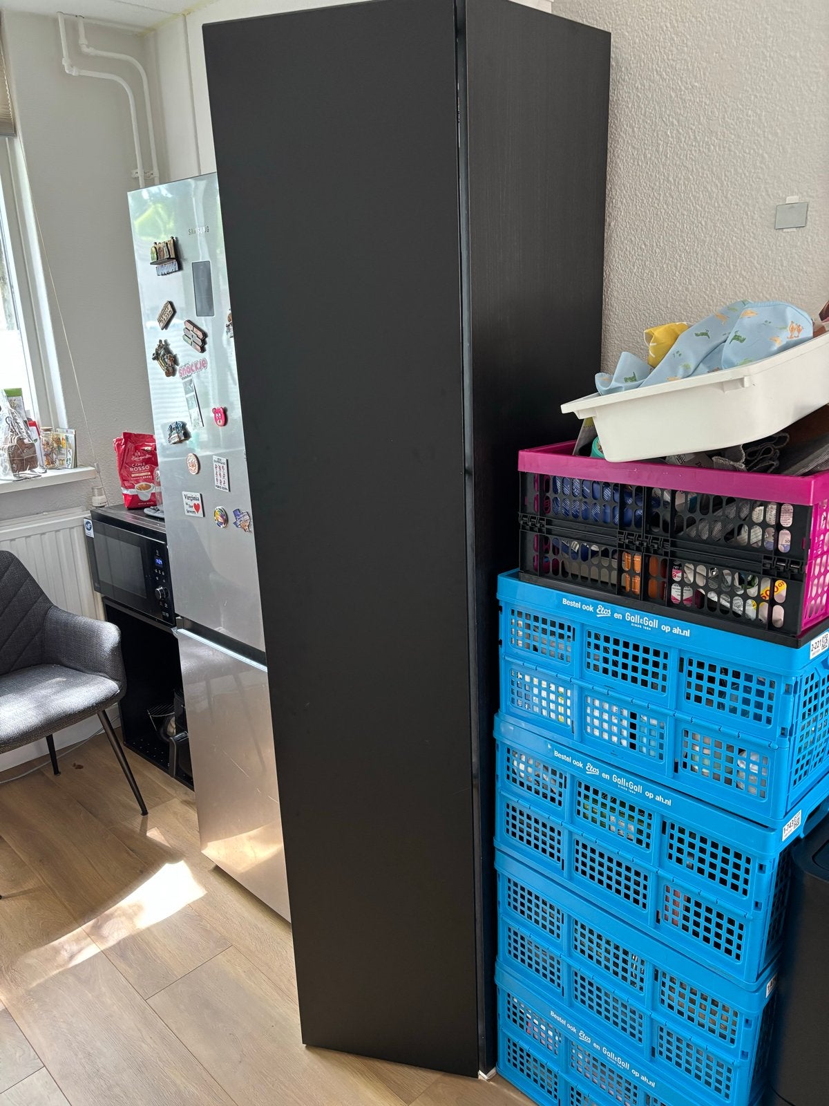 IKEA Enhet kast 36x40x200 cm - Zwart, Ophalen, Zo goed als nieuw