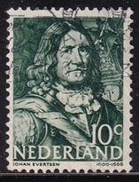 4673 - Nederland nvph 413 gestempeld , Zeeheld Johan Evertse, Postzegels en Munten, Verzenden, Na 1940, Gestempeld