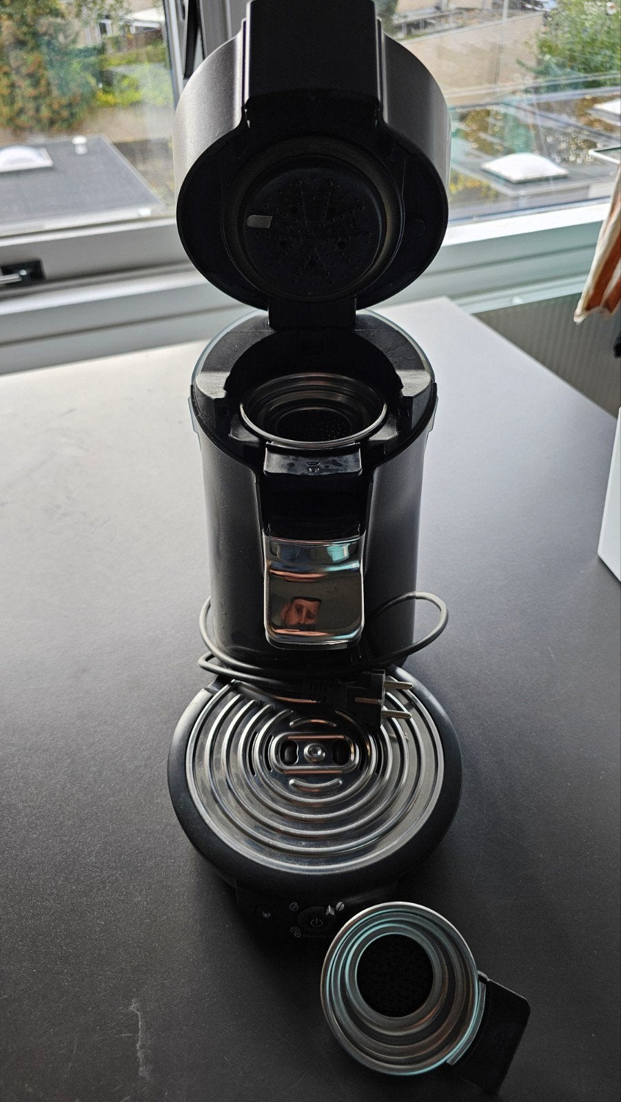 Senseo HD 6566 Koffiezetapparaat - Zo goed als nieuw, Ophalen, 4 tot 10 kopjes, Koffiepads en cups, Afneembaar waterreservoir
