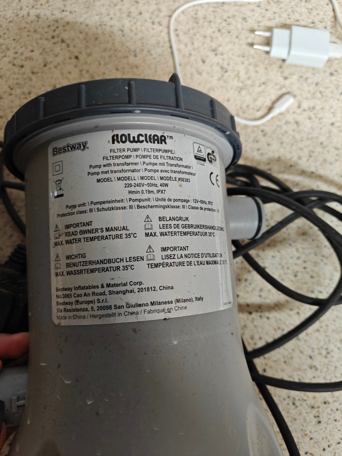 Bestway Flowclear filterpomp voor zwembad, Ophalen, Gebruikt, Zwembadpomp