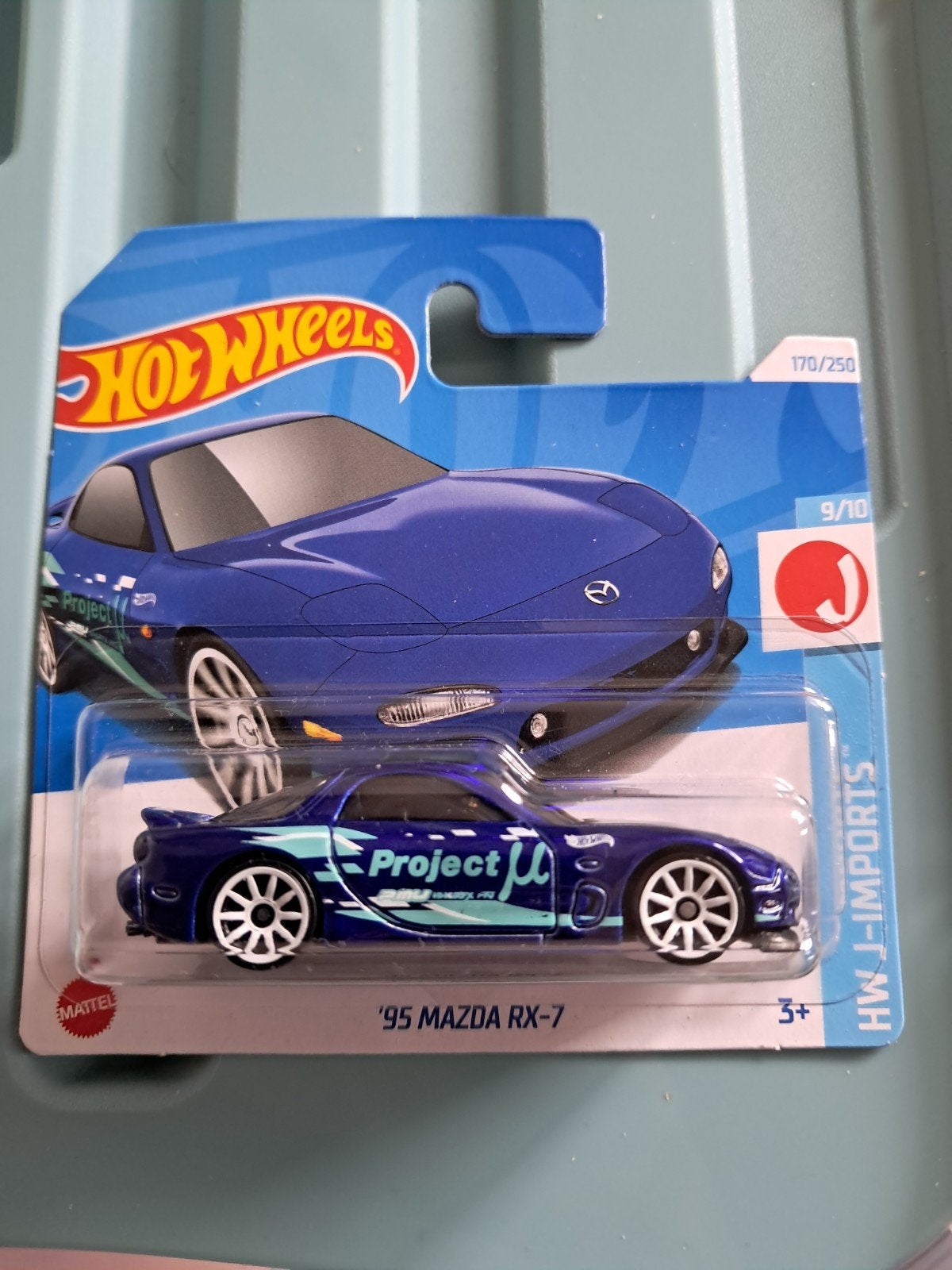 Hot Wheels 95 Mazda RX-7 blauw nieuw in verpakking, Ophalen of Verzenden, Nieuw, Auto