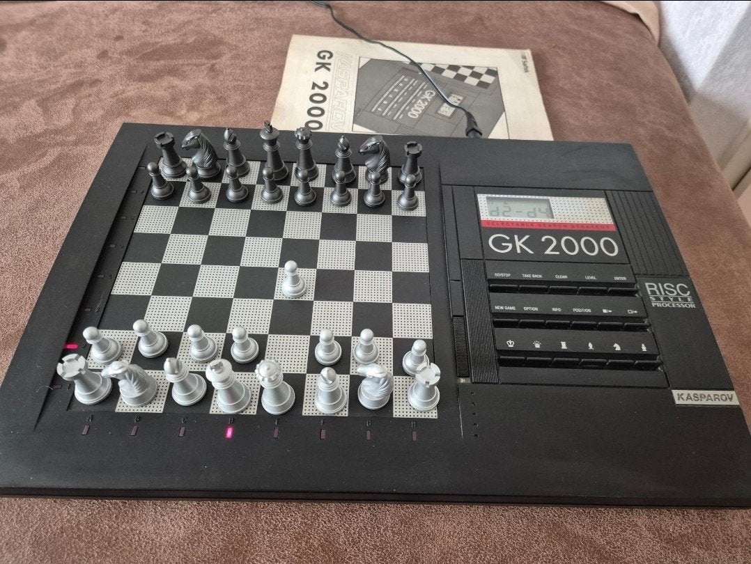 Retro Kasparov Sensor Chess  elektronisch schaakspel., Ophalen of Verzenden, Zo goed als nieuw