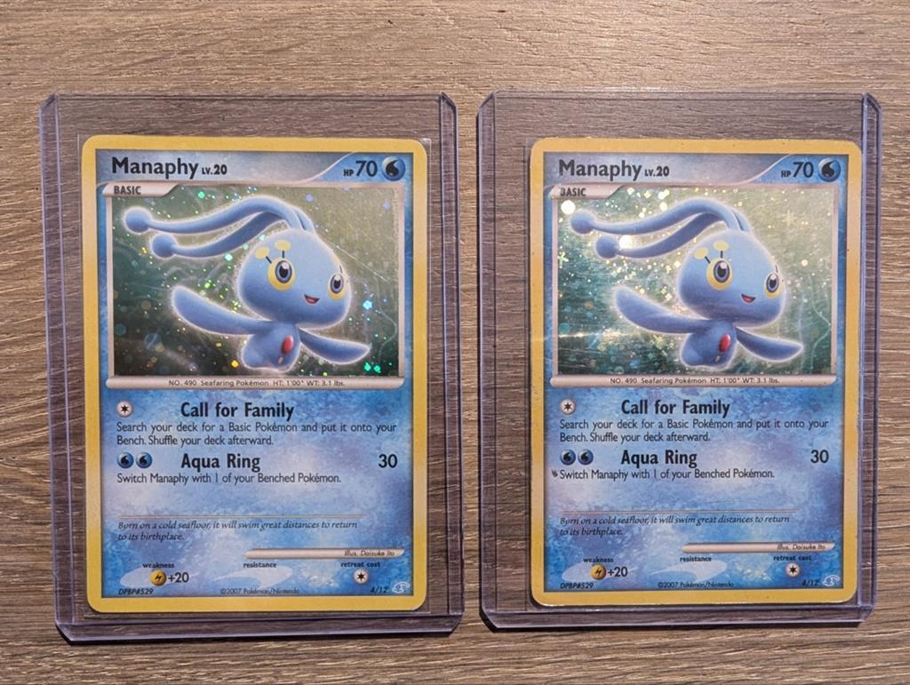 Manaphy uit DP Trainer Kit 4/11, Ophalen of Verzenden, Zo goed als nieuw, Losse kaart, Foil