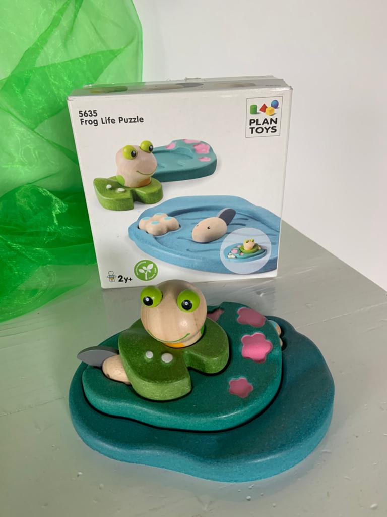 Plan toys 3d puzzel kikker, Ophalen of Verzenden, Zo goed als nieuw