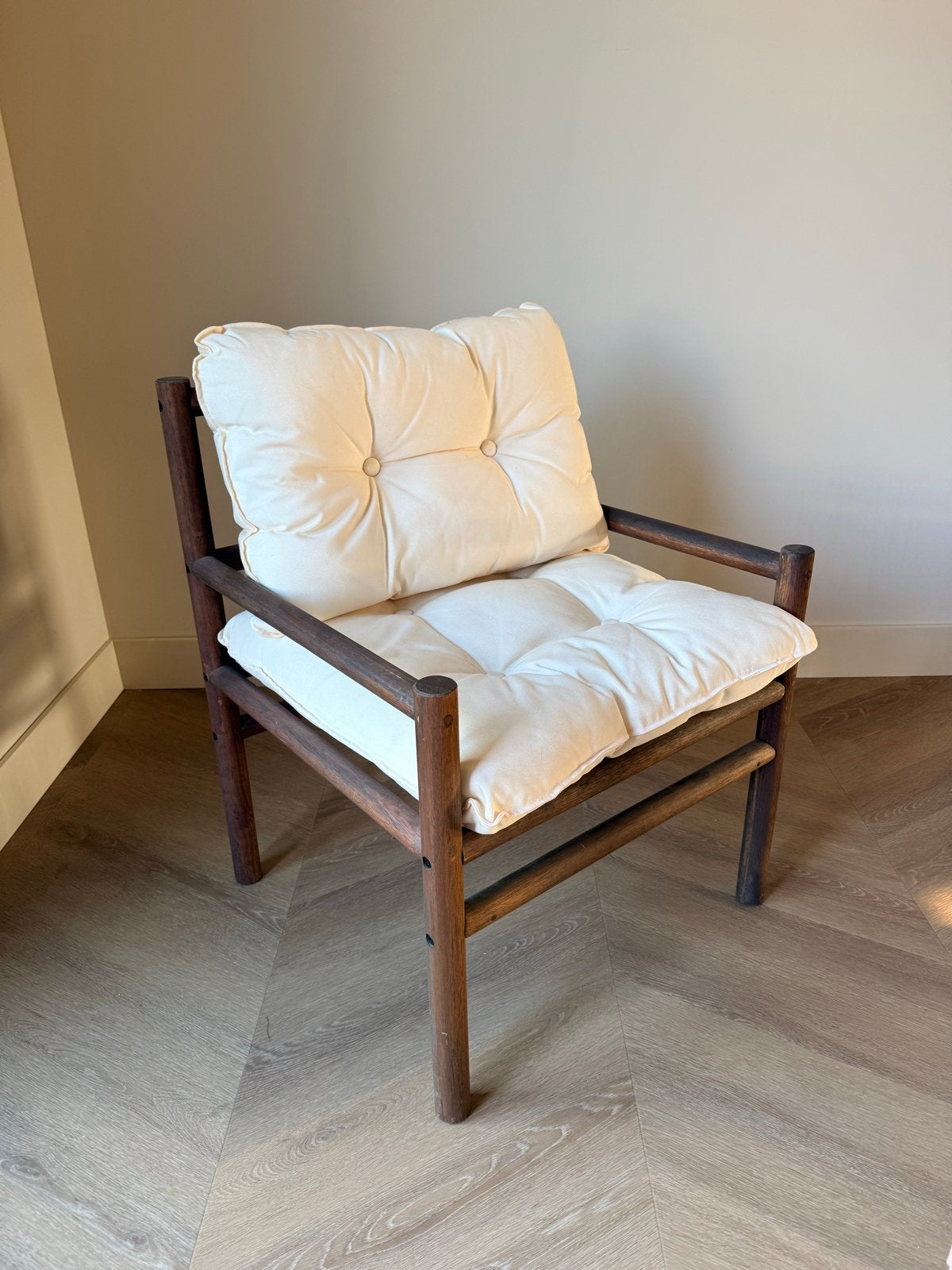 Stoel van H&M Home - 3 jaar oud, Huis en Inrichting, Ophalen, Gebruikt, Bruin, Eén