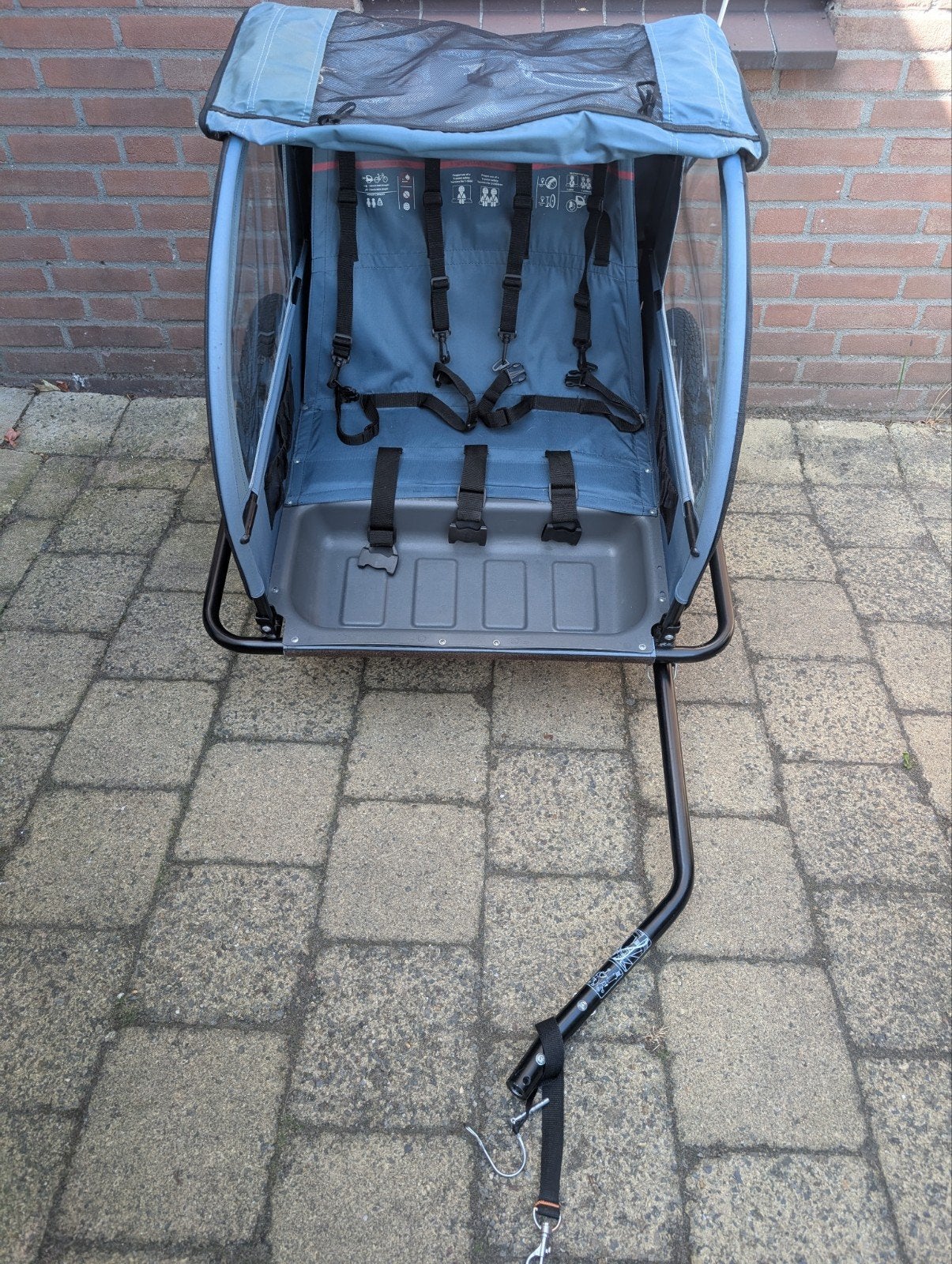 Bike Original Kid-100 Kinderkar - fietskar, Ophalen, Gebruikt, Opvouwbaar, Bike Original