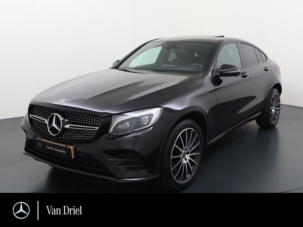 Mercedes-Benz GLC Coupé 220 d 4MATIC AMG line | Schuifdak T, Auto's, Mercedes-Benz, 12 maanden, Gebruikt, 2500 kg, Zwart