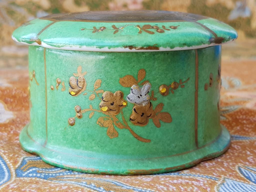 Mooi origineel antiek Aladin porselein doosje uit Frankrijk, Antiek en Kunst, Antiek | Porselein, Ophalen of Verzenden