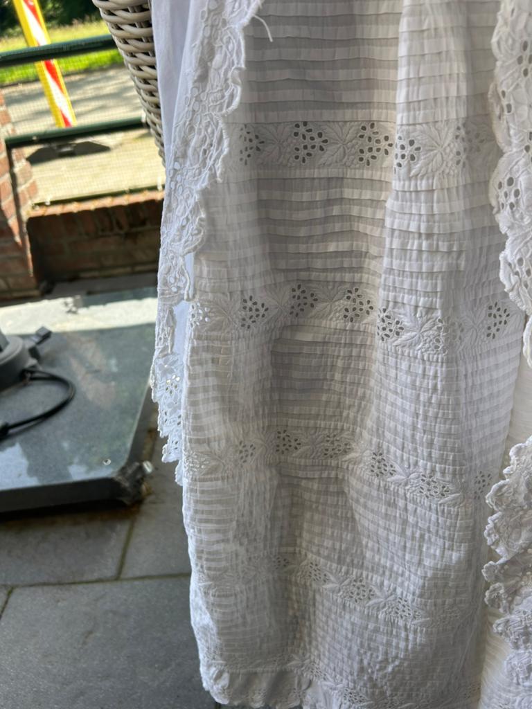 Antiek doopjurkje met mutsje, Kinderen en Baby's, Ophalen of Verzenden, Zo goed als nieuw, Meisje, Jurkje of Rokje