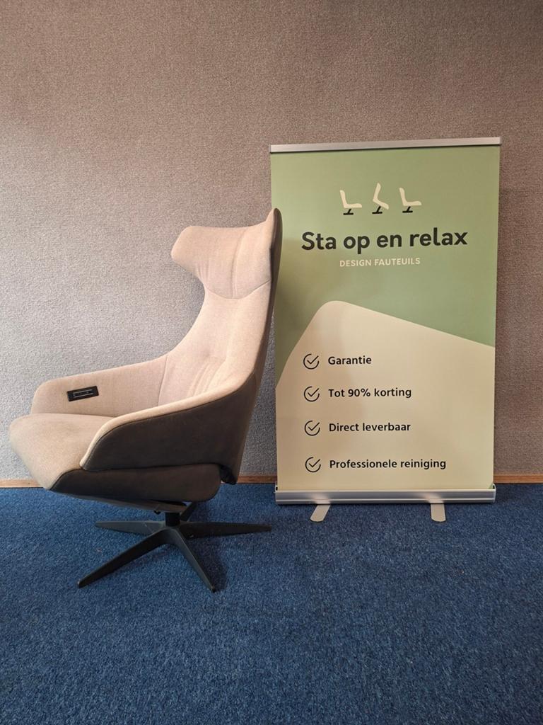 Elektrische relax fauteuil Gealux Volo extra luxe op accu 🔋, Ophalen of Verzenden, Staopenrelax@gmail.com, Sta-op-en-relax, 50 tot 75 cm