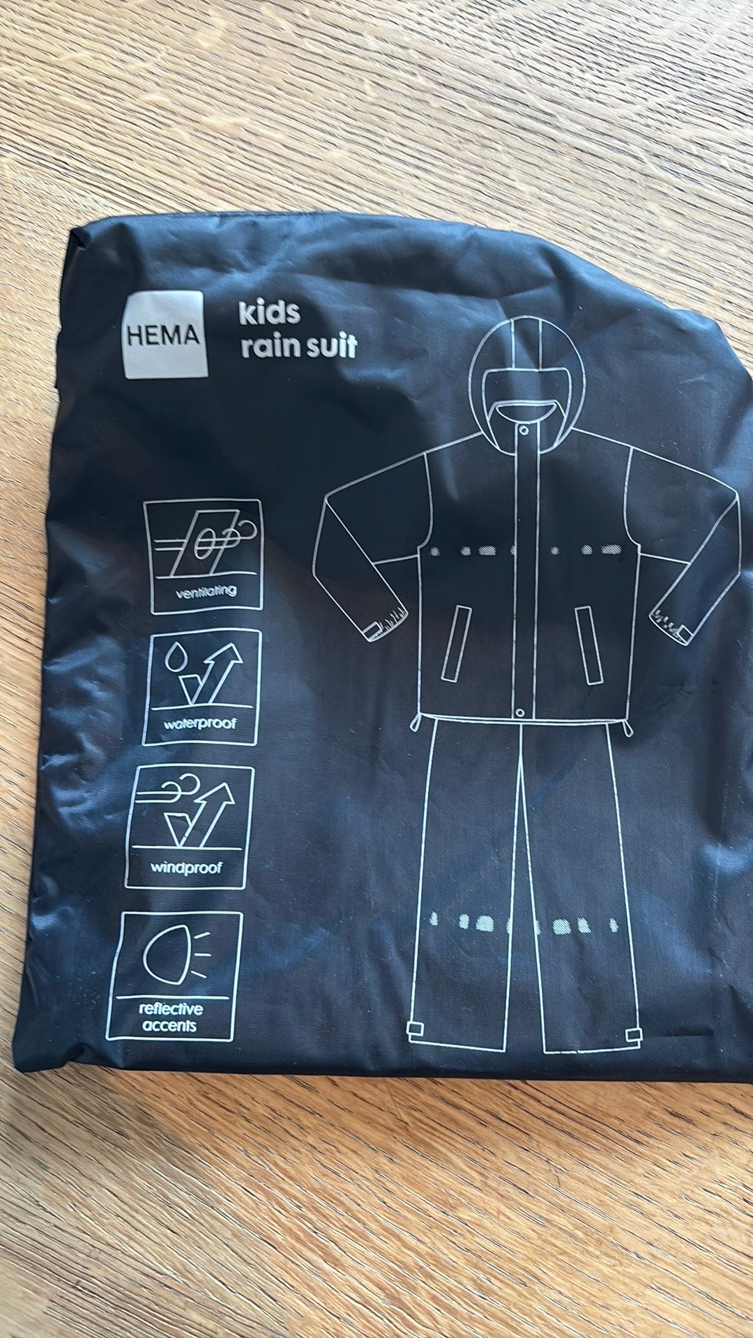 Hema regenpak maat 146/152 - Nieuw in verpakking, Ophalen of Verzenden, Nieuw, Jongen of Meisje, Setje